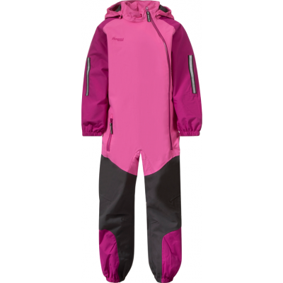 Bergans Kids' Lilletind Coverall Ibis Rose/Fandango Purple