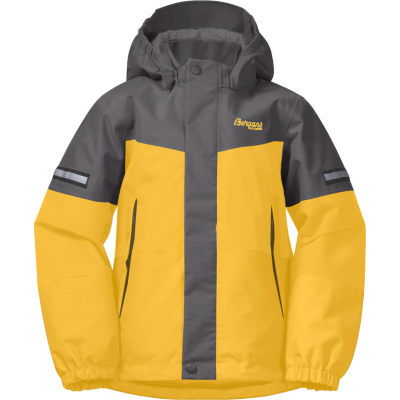 Bergans Kids' Lilletind Insulated Jacket Light Golden Yellow/Solid Dark Grey