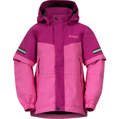 Bergans Kids' Lilletind Jacket Ibis Rose/Fandango Purple