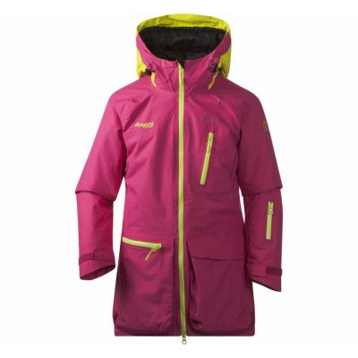 Knyken Ins Youth Girl Jkt, Hot Pink/Citrus, 152,  Bergans