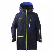 Knyken Ins Youth Jkt, Navy/Warm Cobalt/Citrus, 128, Bergans