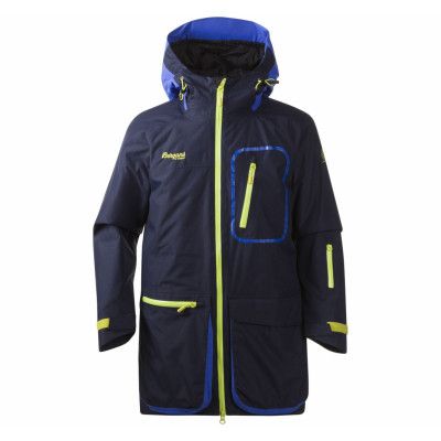 Knyken Ins Youth Jkt, Navy/Warm Cobalt/Citrus, 152,  Bergans