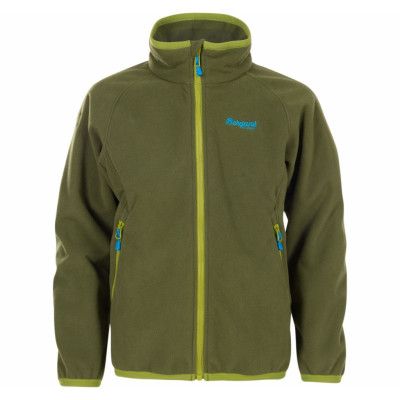 Lunner Youth Jkt, Green Tea/Lime/Br Seablue, 140,  Bergans