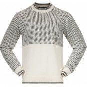 Men's Alvdal Wool Jumper Vanilla White/Solid Dark Grey