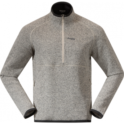 Bergans Men's Kamphaug Knitted Half Zip Chalk Sand