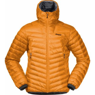 Bergans Men's Senja Down Light Jacket With Hood Golden Field/Husky Blue