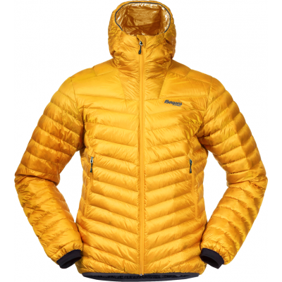 Bergans Men's Senja Down Light Jacket With Hood Light Golden Yellow