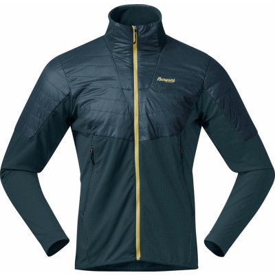 Bergans Men's Senja Midlayer Jacket  Orion Blue/Pineapple