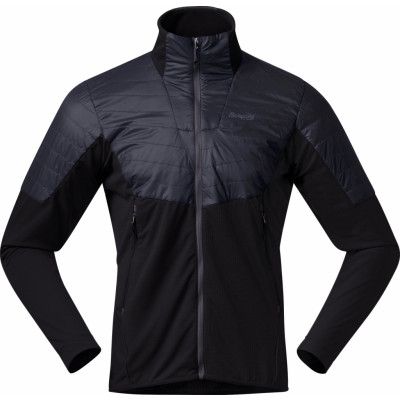 Bergans Men's Senja Midlayer Jacket  Black/Solid Charcoal