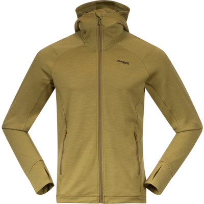 Bergans Men's Ulstein Wool Hood Jacket Olive Green