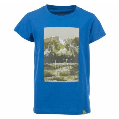 Nature Youth Tee, Lt Seablue/Lime, 164,  Bergans
