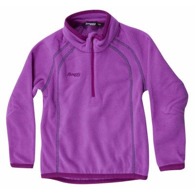 Ombo Kids Half Zip, Heatherpurple/Dk Heather/Navy, 128,  Bergans