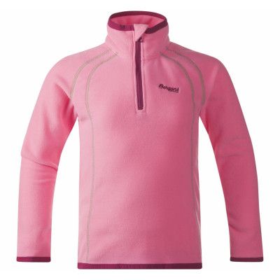 Ombo Kids Half Zip, Lollipop/Cerise/Frog, 122,  Bergans