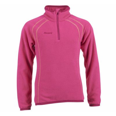 Ombo Youth Girl Half Zip, Hot Pink/Cerise/Citrus, 128,  Bergans