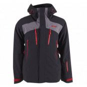 Oppdal Ins Jkt, Black/Soliddkgrey/Red, M, Bergans