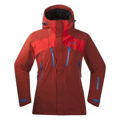 Oppdal Ins Jkt, Lt Maroon/Br Red/Lt Seablue, M,  Bergans