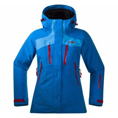 Oppdal Ins Lady Jkt, Lt Seablue/Br Seablue/Hot Pink, Xl,  Bergans