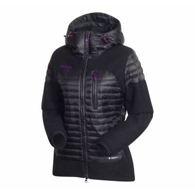 Osen Down/Wool Lady Jkt, Black/Dk Heatherpurple, S,  Bergans