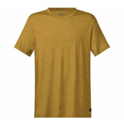 Oslo Wool Tee, Mustard Yellow, L,  Bergans