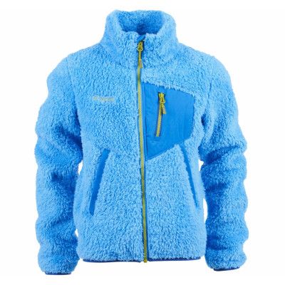 Selje Youth Jkt, Br Seablue/Lt Seablue/Lime, 140,  Bergans