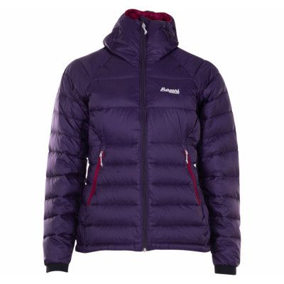 Slingsby Down Lt W Jkt W/Hood, Purplevelvet/Beetred, S,  Bergans