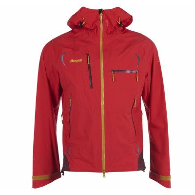 Storen Jkt, Br Red/Dk Maroon/Yellowgreen, L,  Bergans