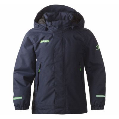 Storm Ins Kids Jkt, Navy/Frog, 128,  Bergans