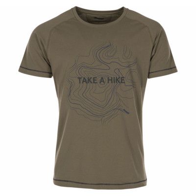 Take A Hike Tee, Khakigreen/Seaweed/Dk Steelblu, Xl,  Bergans