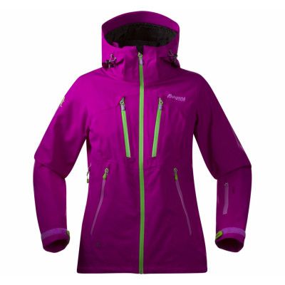 Trolltind Lady Jkt, Dk Tulippink/Timothygreen, S,  Bergans