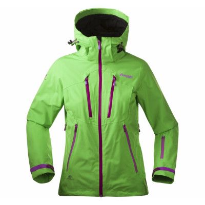 Trolltind Lady Jkt, Timothygreen/Dk Tulippink, Xs,  Bergans