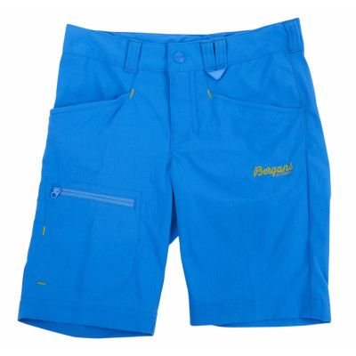 Utne Kids Shorts, Lt Seablue/Br Seablue/Lime, 80,  Bergans