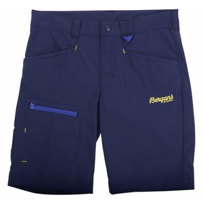 Utne Kids Shorts, Navy/Dk Skyblue/Lemon, 122,  Bergans