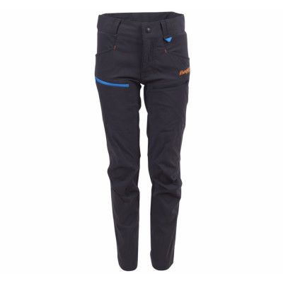 Utne Youth Pnt, Solidcharcoal/Br Seablue/Pumpk, 152,  Bergans