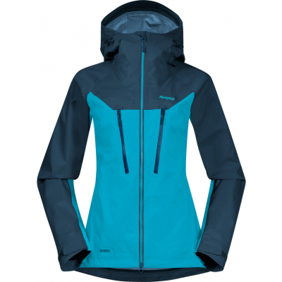 Bergans Women's Cecilie 3L Jacket Clear Ice Blue/Deep Sea Blue