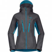 Women's Cecilie Mountain Softshell Jacket Solid Dark Grey/Clear Ice Blue