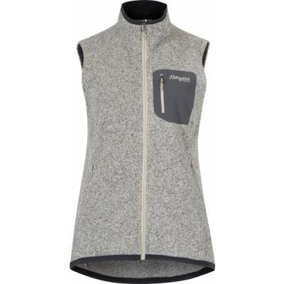 Bergans Women's Kamphaug Knitted Vest Chalk Sand