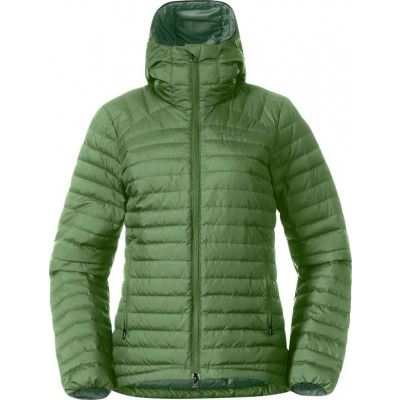 Bergans Women's Lava Light Down Jacket With Hood Jade Green