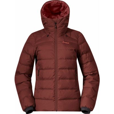 Bergans Women's Lava Medium Down Jacket With Hood Amarone Red