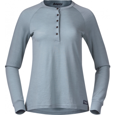 Bergans Women's Lysebu Wool Henley Husky Blue