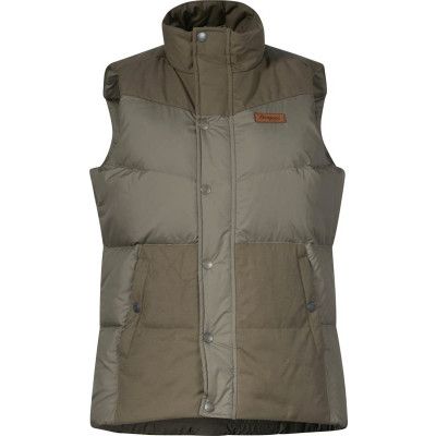 Bergans Women's Nordmarka Outdoor Down Vest Green Mud