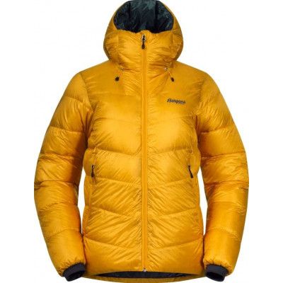 Bergans Women's Senja Down Jacket Light Golden Yellow/Orion Blue