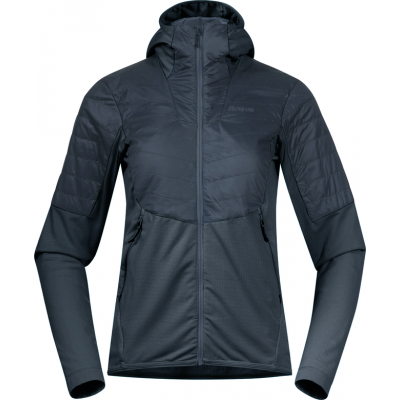 Bergans Women's Senja Midlayer Hood Jacket Orion Blue