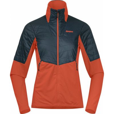 Bergans Women's Senja Midlayer Jacket Brick/Orion Blue