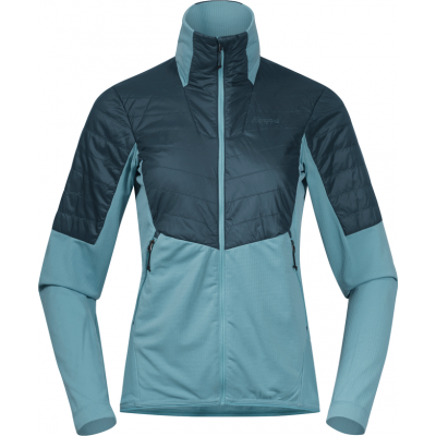 Bergans Women's Senja Midlayer Jacket Smoke Blue/Orion Blue