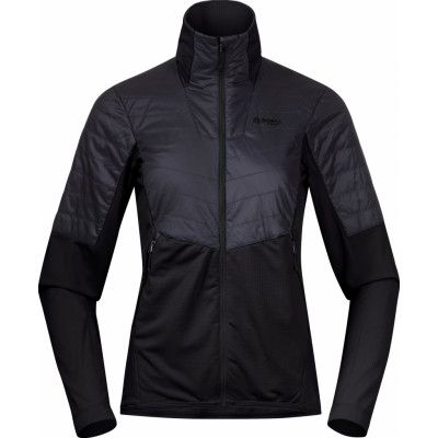 Bergans Women's Senja Midlayer Jacket Black/Solid Charcoal
