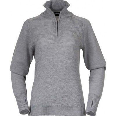 Bergans Women's Ulriken Light Merino Jumper  Magnesium Grey