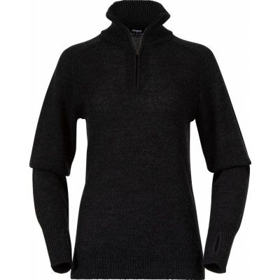 Bergans Women's Ulriken Light Merino Jumper  Dark Shadow Grey
