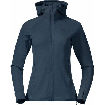 Bergans Women's Ulstein Wool Hood Jacket Orion Blue