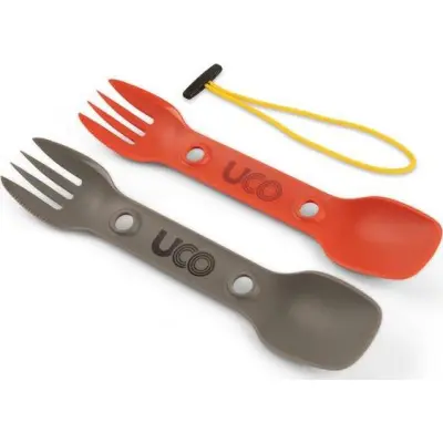 UCO Gear Eco Utility Spork 2-Pack Chili/Slate