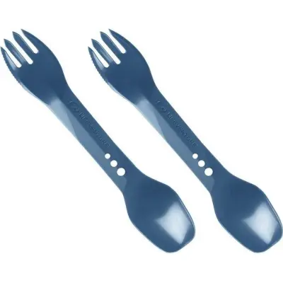 Lifeventure Ellipse Spork, 2-Pack Navy Blue